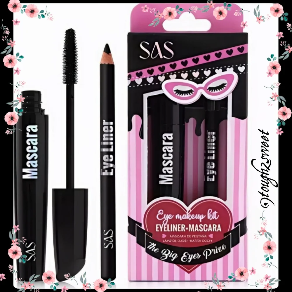 🆕THE BIG EYES PRIZE 12 HOUR WEAR BLACK VOLUME MASCARA AND EYELINER BOXED SET